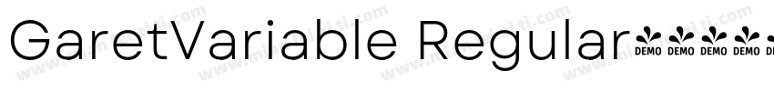 GaretVariable Regular字体转换